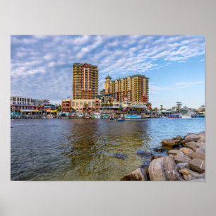 Destin Harbour Boardwalk Poster