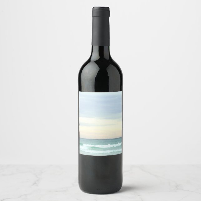 Destin Ocean Stationary Wine Label (Front)