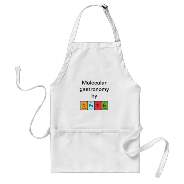Destin periodic table name apron (Front)