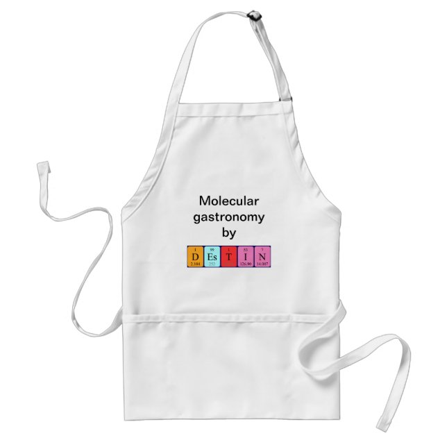 Destin periodic table name apron (Front)