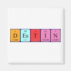 Destin periodic table name magnet