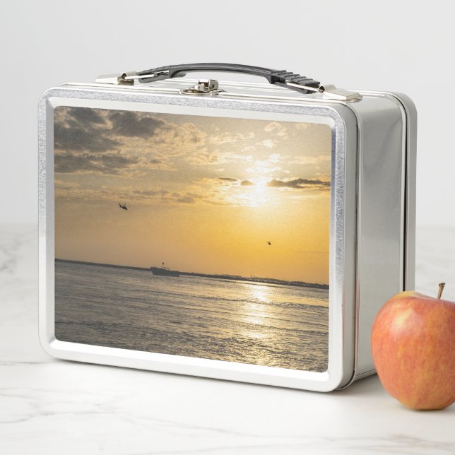 Destin Sunset And Helicopters Lunchbox (In Situ)