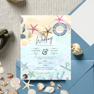 Destination Beach Wedding Coastal Flyer