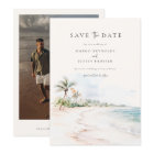 Destination Beach Wedding Photo Save The Date