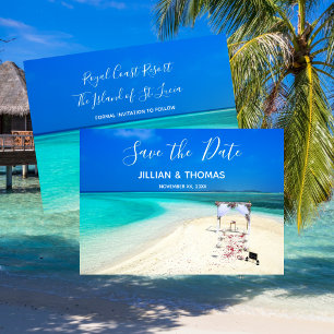 Destination Beach Wedding Save-The-Date Invitation