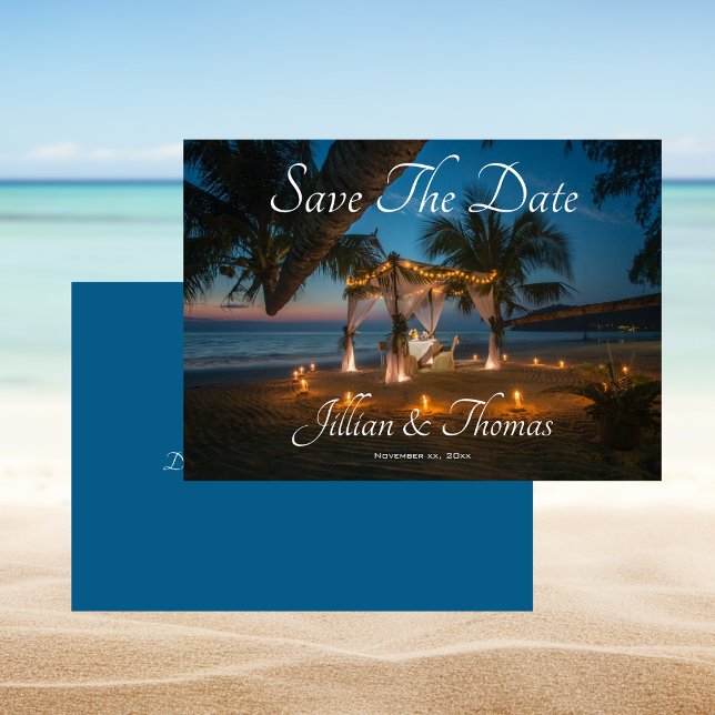 Destination Beach Wedding Save The Date Invitation (Destination Beach Wedding Save The Date Invitation)