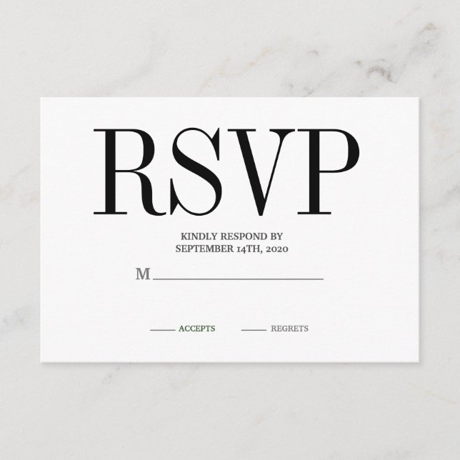 Destination Boarding Pass Tropical Wedding RSVP Enclosure Card (Front)