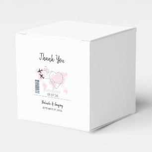 Destination Boarding Pass Wedding Favour Box