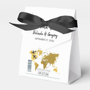 Destination Boarding Pass Wedding Favour Box