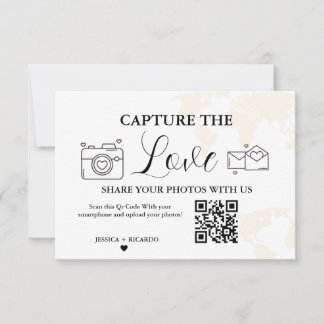 Destination Capture the Love Wedding QR Code Card