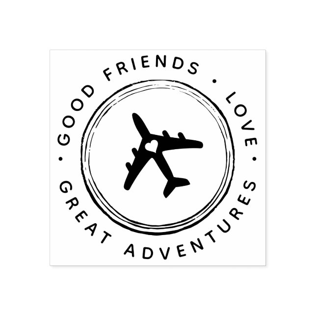 Destination Celebration Great Adventures Aeroplane Rubber Stamp (Imprint)