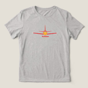Destination College Park Maryland MD Aeroplane Log Tri-Blend Shirt