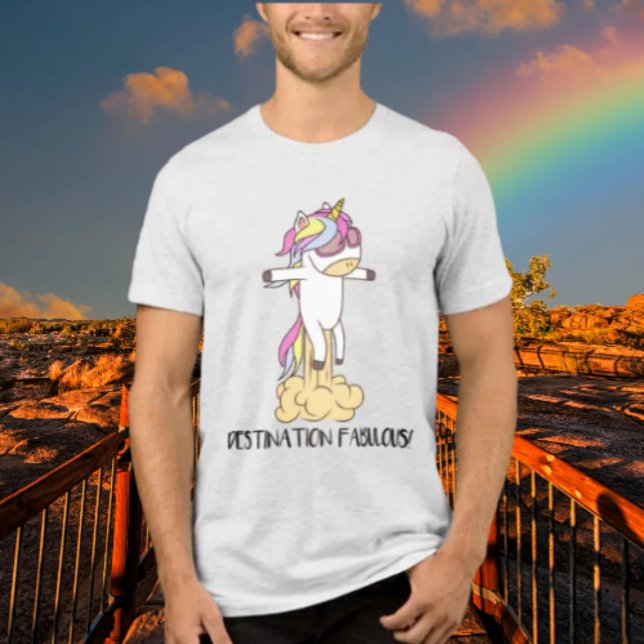 Destination Fabulous! Tri-Blend Shirt (Creator Uploaded)