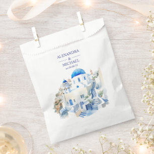 Destination Greece Santorini Wedding Favour Bags