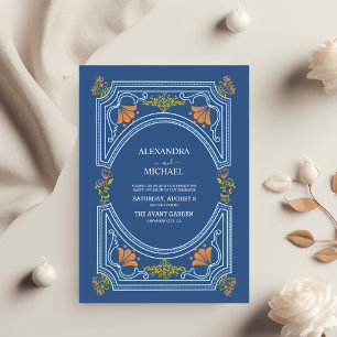Destination Greece Santorini Wedding Invitation