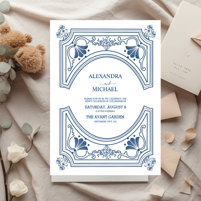 Destination Greece Santorini Wedding Invitation (Creator Uploaded)