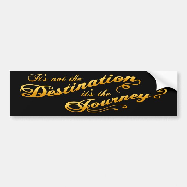 Destination Journey Bumper Sticker (Front)