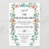 Destination Luau Floral Wreath I DO BBQ