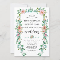 Destination Luau Tropical Floral Wreath Wedding