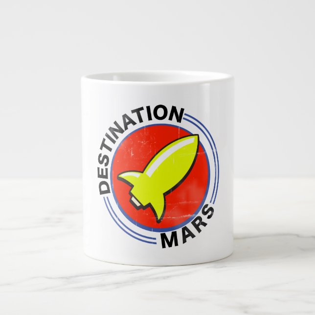 Destination Mars Large Coffee Mug (Front)