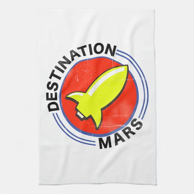 Destination Mars Tea Towel (Vertical)