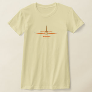 Destination Miami Florida FL Aeroplane Airport Log T-Shirt