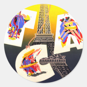 Destination Paris Sticker Stickers