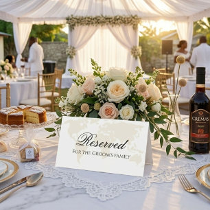 Destination reserve for the bride's family Place Card