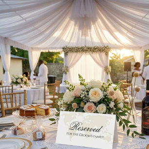 Destination reserve for the groom's family Place Card