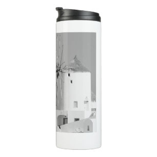 Destination Retirement Party Greek White Blue  Thermal Tumbler