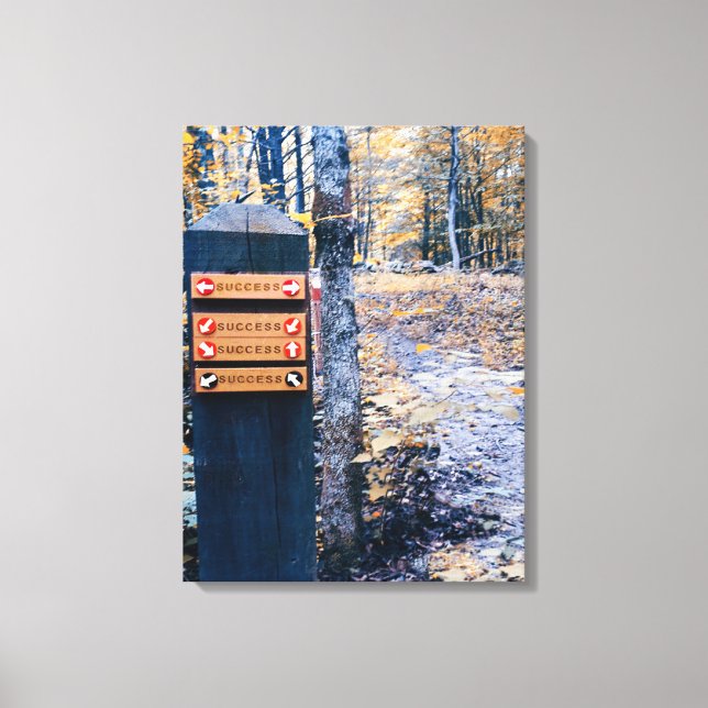 Destination "Success" Canvas Print (Front)
