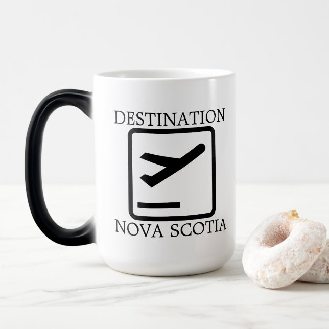 Destination To the East Coast Nova Scotia beer mug (With Donut)