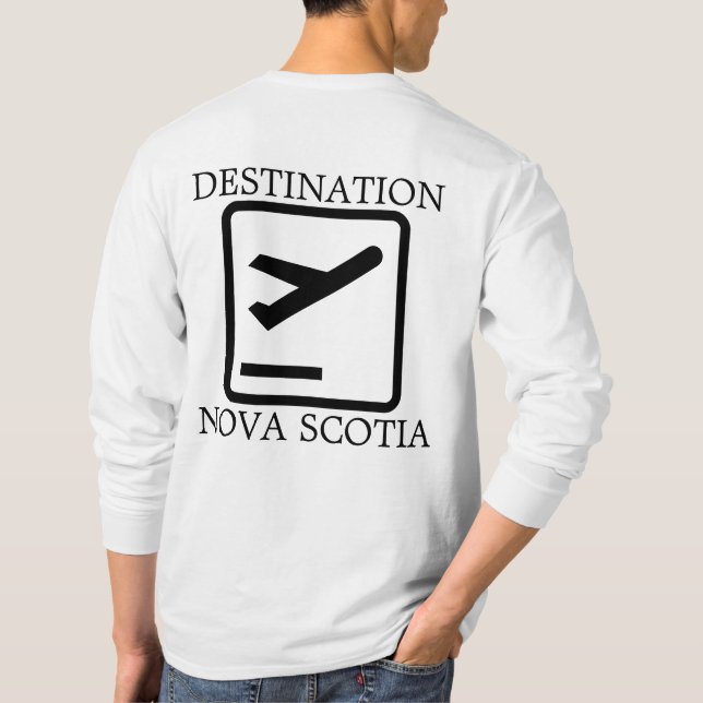 Destination To the East Coast Nova Scotia Hoodie T T-Shirt (Back)