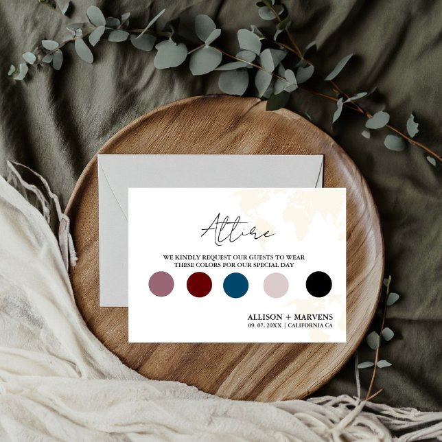 Destination Travel Theme wedding Details Card (Creator Uploaded)