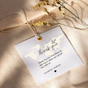 Destination Travel Theme Wedding welcome Guess bag Favour Tags