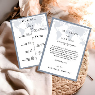 Destination Travel wedding day  Events Timeline  Programme