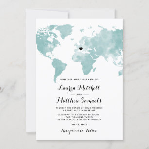 Destination Travel Wedding Invitation