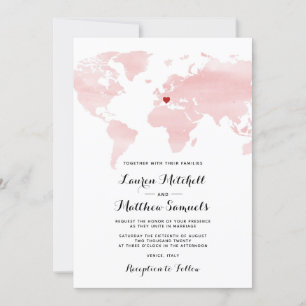 Destination Travel Wedding Invitation