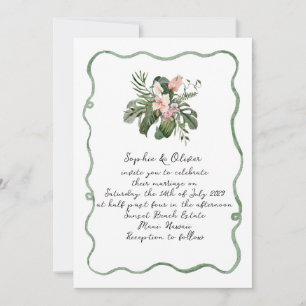 Destination Tropical Wedding Invitation