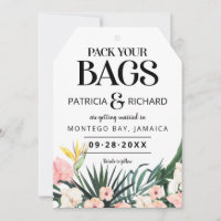 Destination Tropical Wedding Save The Date