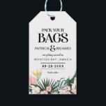 Destination Tropical Wedding Save The Date Gift Tags<br><div class="desc">Destination Tropical Wedding Save The Date Gift Tags</div>