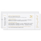 Destination Wedding Boarding Pass Invitation