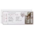  Destination Wedding Boarding Pass Plane Ticket 