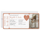 Destination Wedding Boarding Pass Plane Ticket