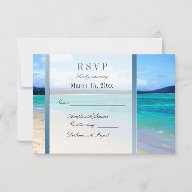 Destination Wedding DIY RSVP Card (Front)