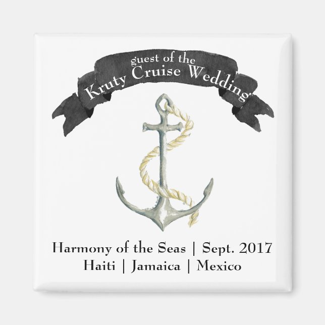 Destination Wedding Door Magnet (Front)