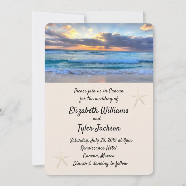 Destination wedding invitations (Front)