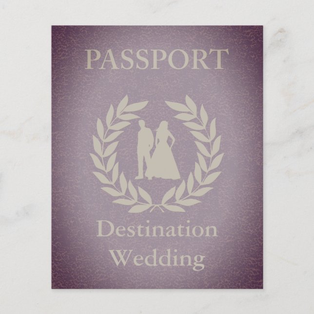 destination wedding passport (Front)