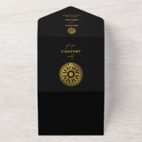 Destination Wedding Passport Compass Wedding