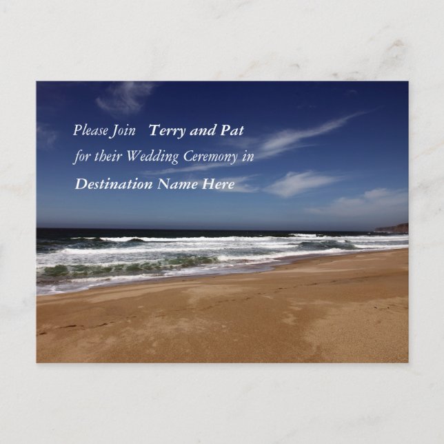 Destination Wedding Postcard (Front)